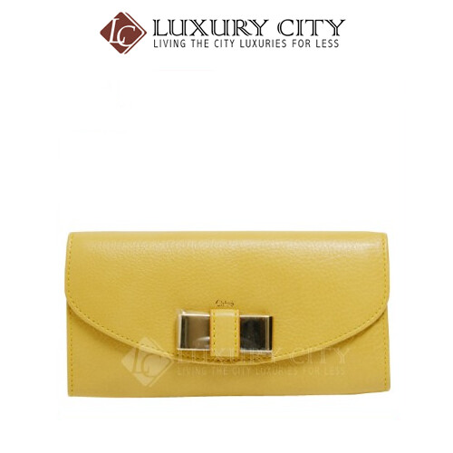 [Luxury City] Chloe Portefeuille Straw Long Wallet