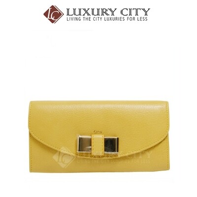 [Luxury City] Chloe Portefeuille Straw Long Wallet