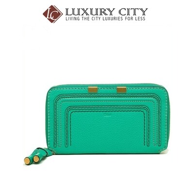 [Luxury City] Chloe&#39; Wallet Marcie Long Zip 3P0571 Jade Green
