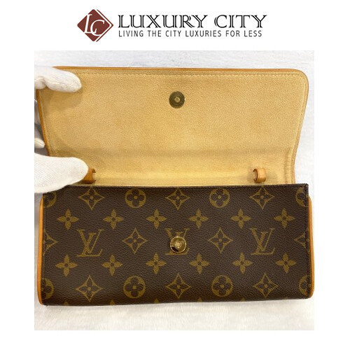 [Luxury City] Preloved Vintage Louis Vuitton Twin Pochette Crossbody Bag