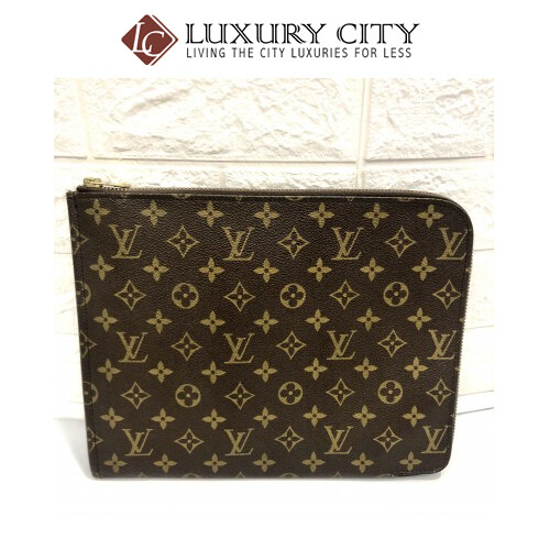 [Luxury City] Preloved Vintage Louis Vuitton Monogram Clutch Bag