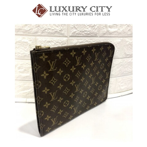 [Luxury City] Preloved Vintage Louis Vuitton Monogram Clutch Bag