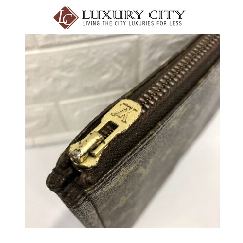 [Luxury City] Preloved Vintage Louis Vuitton Monogram Clutch Bag