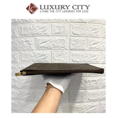 [Luxury City] Preloved Vintage Louis Vuitton Monogram Clutch Bag