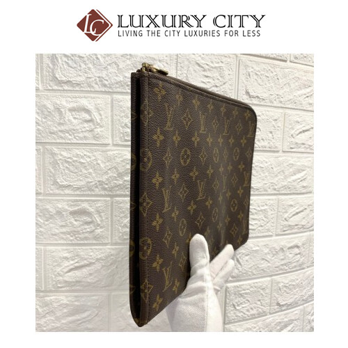 [Luxury City] Preloved Vintage Louis Vuitton Monogram Clutch Bag
