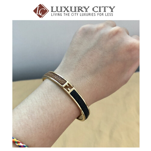 [Luxury City] Preloved Used Fendi Bracelet The Fendiasta Gold Plated