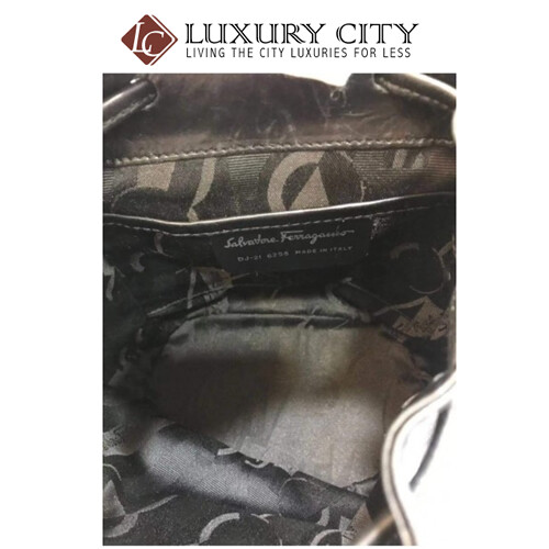 [Luxury City] Preloved Authentic Salvatore Ferragamo Leather Backpack
