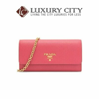 [Luxury City] Prada Saffiano Vernice Saffiano Plain Long Wallet Prada- 1DH002