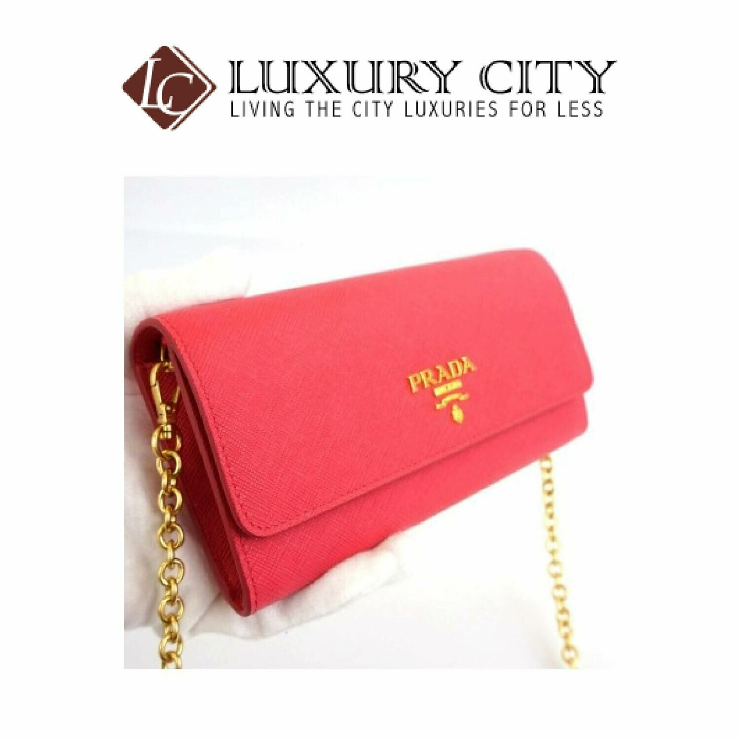 [Luxury City] Prada Saffiano Vernice Saffiano Plain Long Wallet Prada- 1DH002