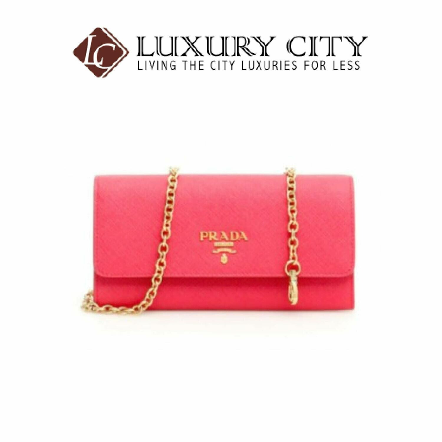 [Luxury City] Prada Saffiano Vernice Saffiano Plain Long Wallet Prada- 1DH002