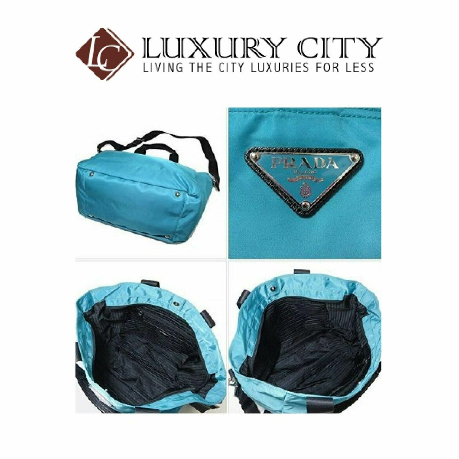 [Luxury City] Prada Nylon Shoulder Bag BR4051 (Light Blue)