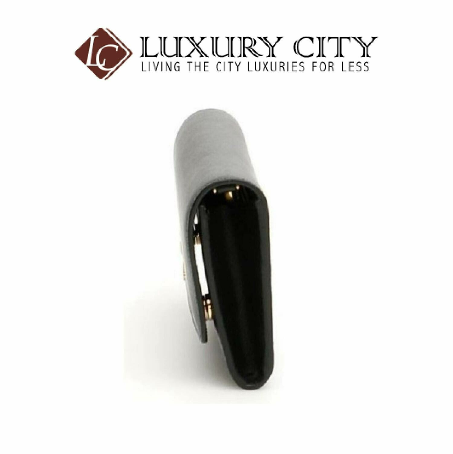 [Luxury City] Prada Saffiano Vernice Saffiano Plain Long Wallet Prada-1DH002 (Black)