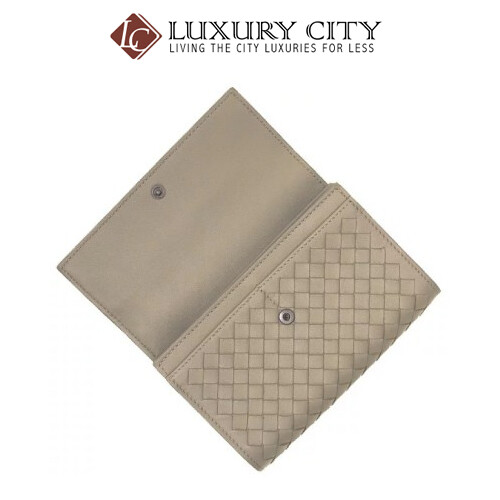 [Luxury City] Bottega Veneta Intrecciato Nappa Wallet Grey Bottega-513940