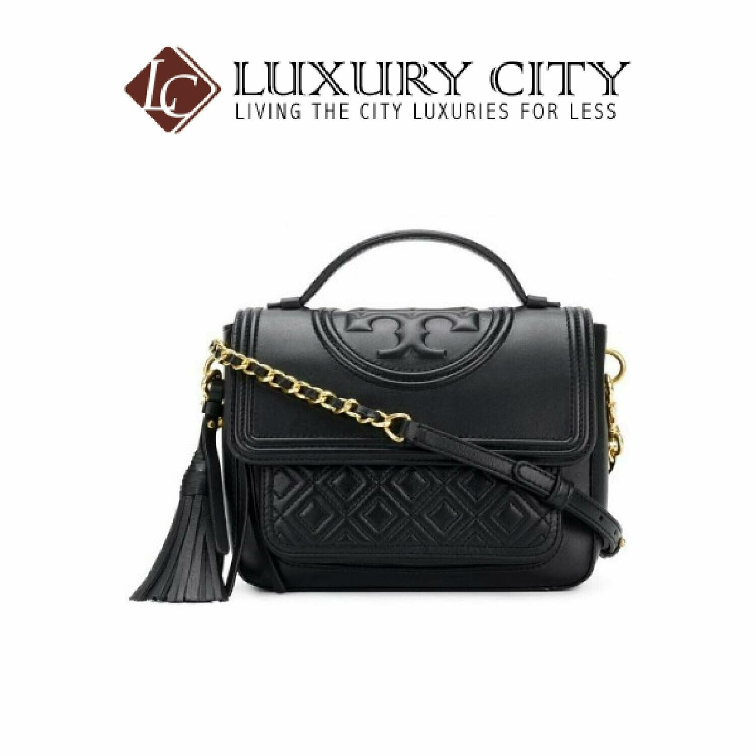 [Luxury City] Tory Burch Fleming Satchel Black Toryburch - 45174