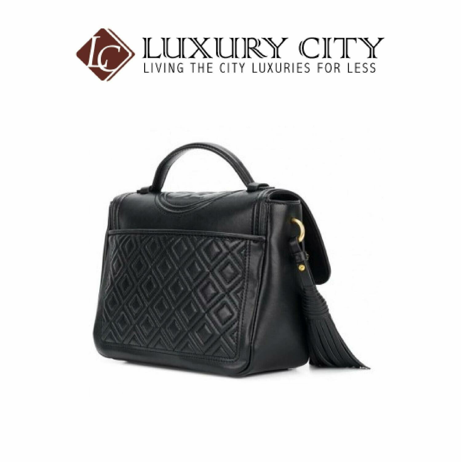 [Luxury City] Tory Burch Fleming Satchel Black Toryburch - 45174