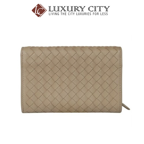 [Luxury City] Bottega Veneta Intrecciato Nappa Wallet Grey Bottega-513940