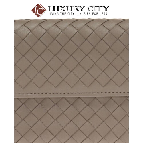 [Luxury City] Bottega Veneta Intrecciato Nappa Wallet Grey Bottega-513940