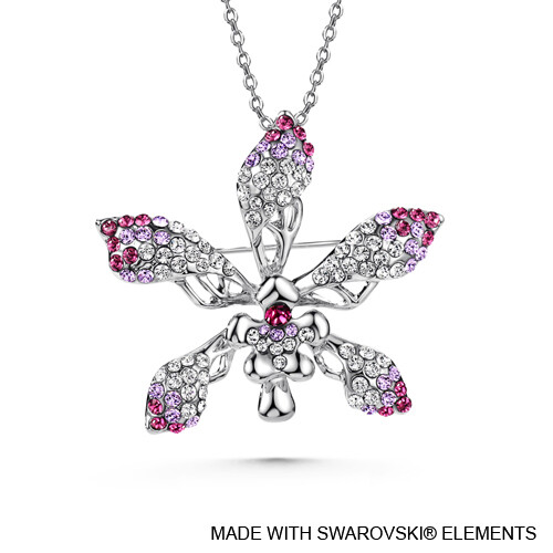 LUSH Cattleya Necklace Brooch