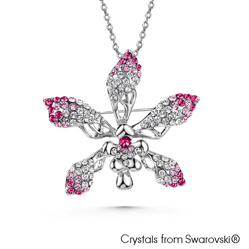 LUSH Cattleya Necklace Brooch