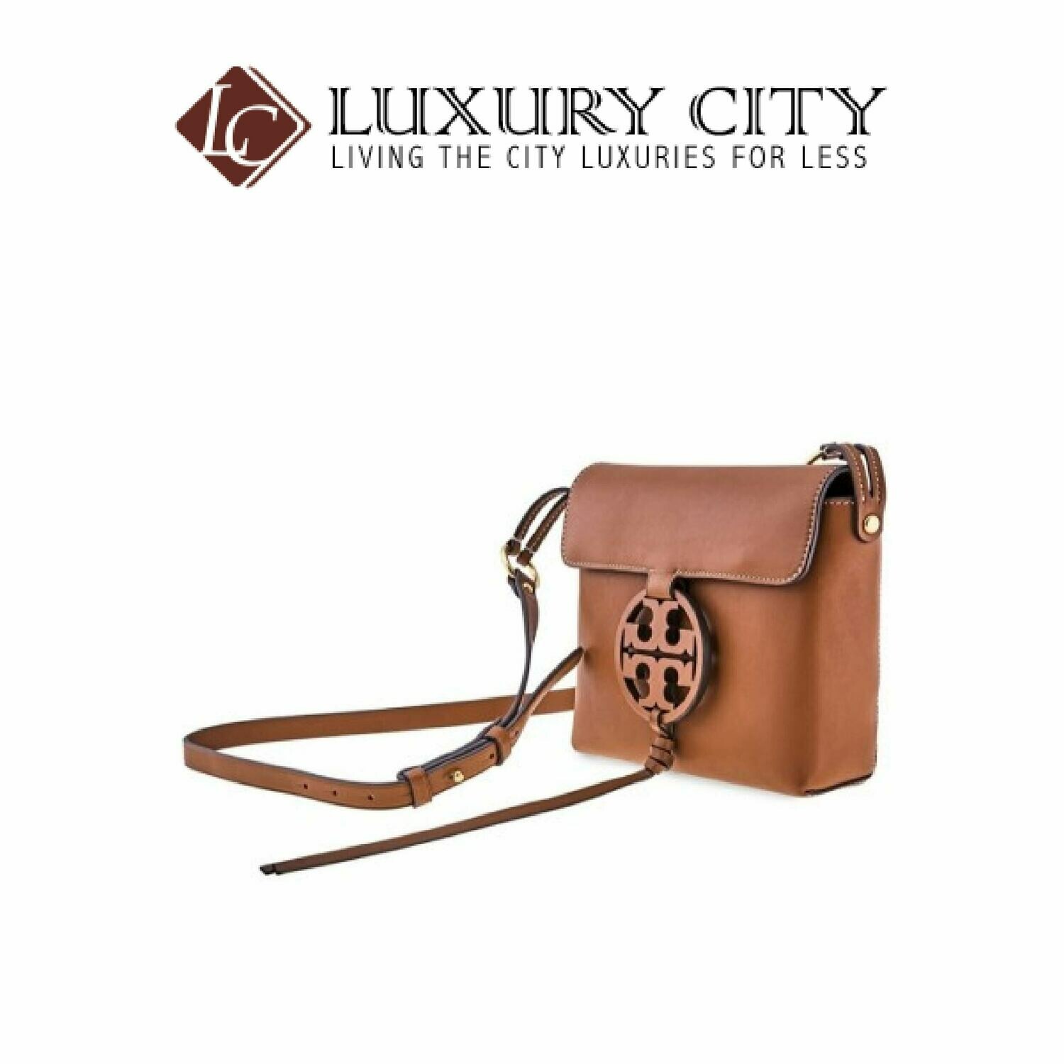 [Luxury City] Tory Burch Miller Crossbody Bag Brown Tory Burch- 55185