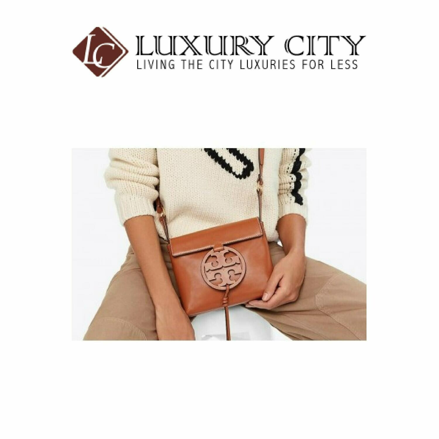 [Luxury City] Tory Burch Miller Crossbody Bag Brown Tory Burch- 55185