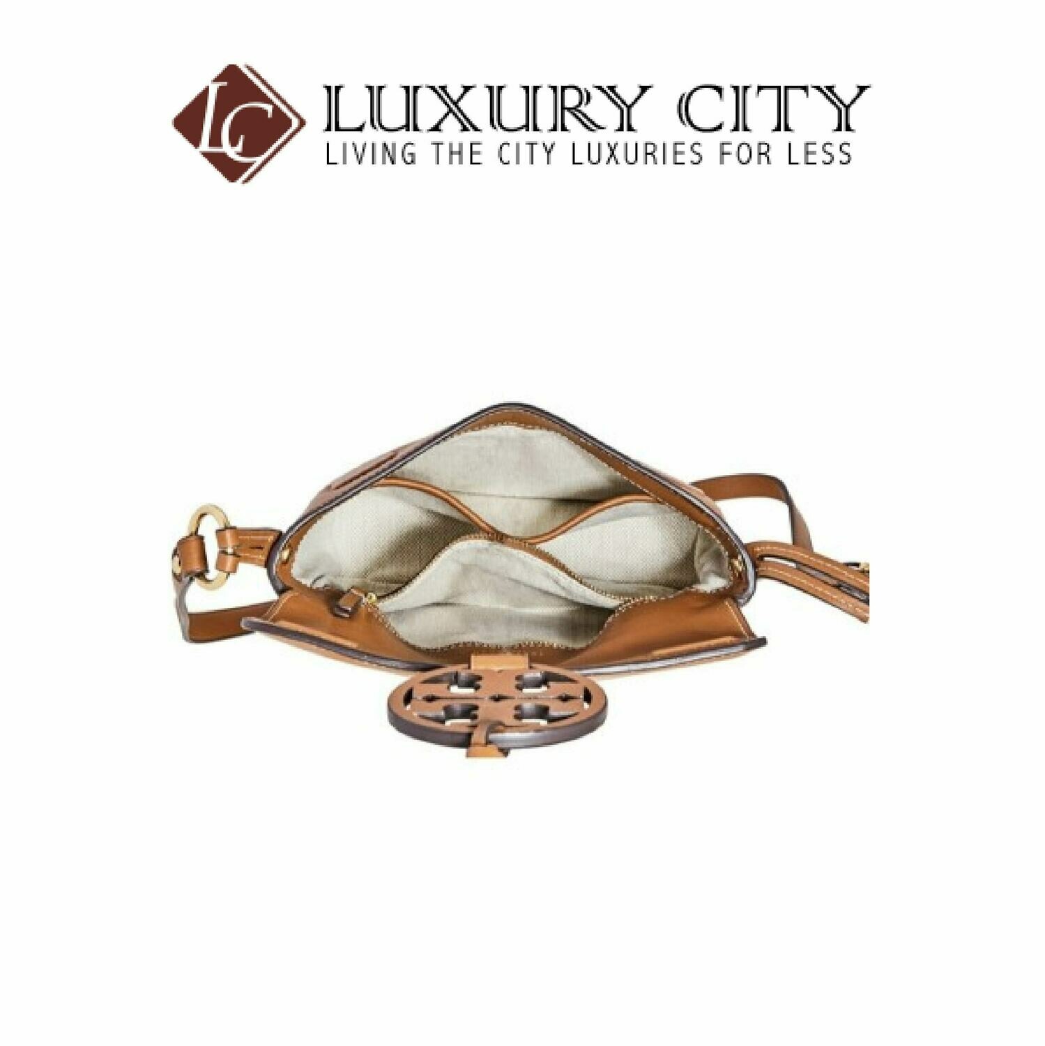 [Luxury City] Tory Burch Miller Crossbody Bag Brown Tory Burch- 55185