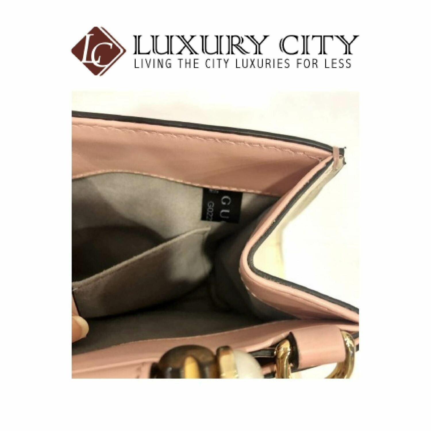 [Luxury City] Gucci Bamboo With Peal 2 Ways Carry Bag