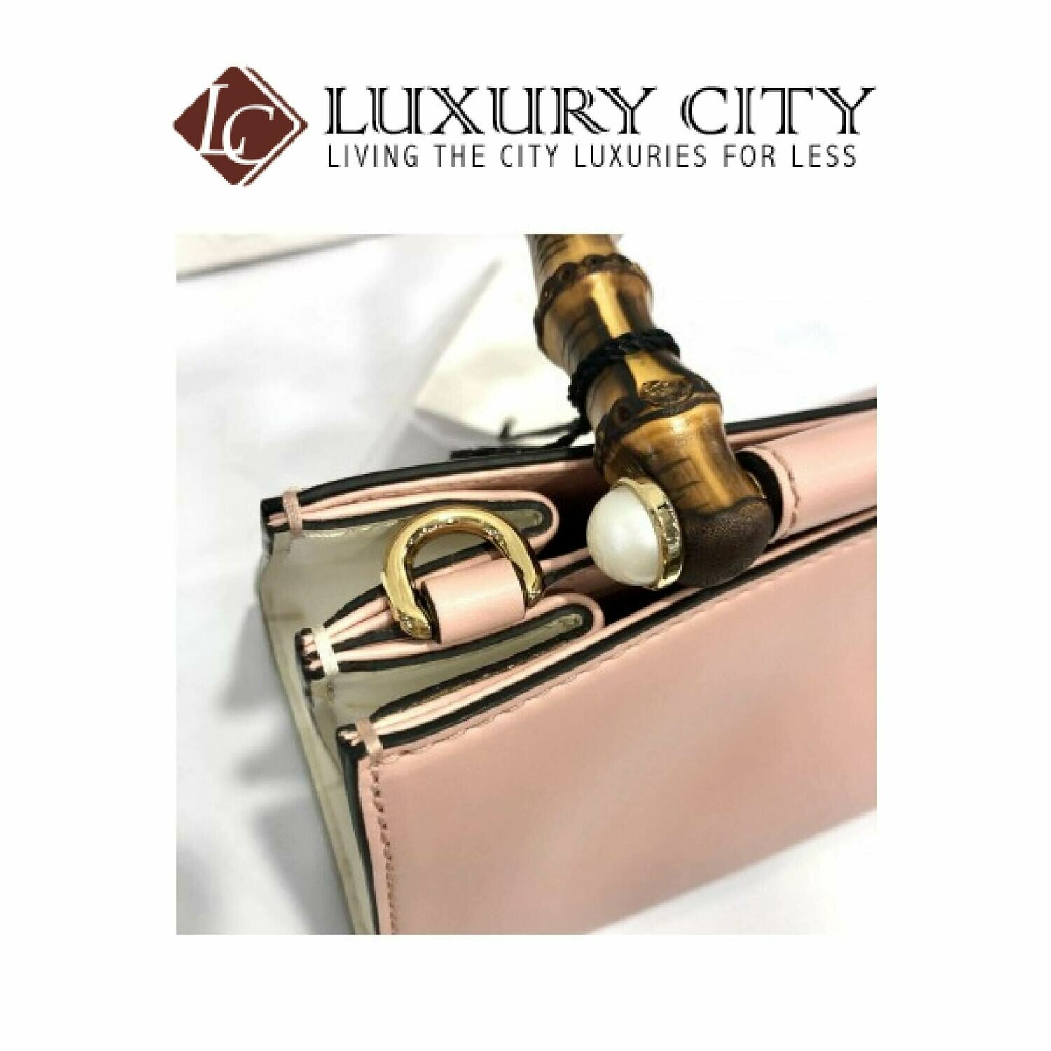 [Luxury City] Gucci Bamboo With Peal 2 Ways Carry Bag