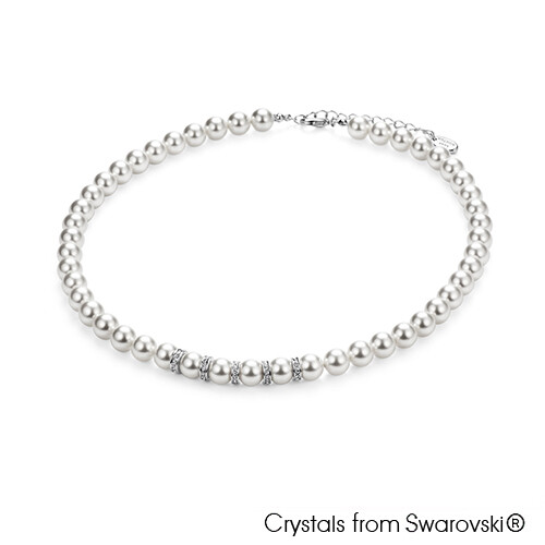LUSH Classic Swarovski Pearl Necklace