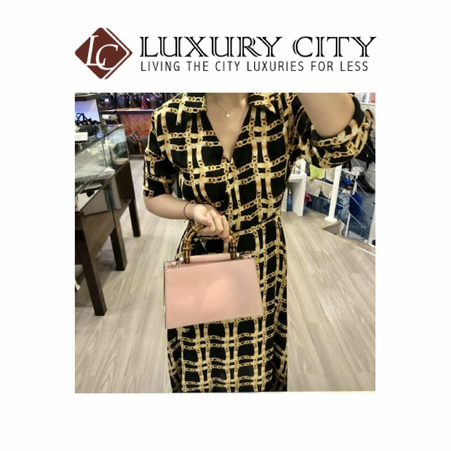 [Luxury City] Gucci Bamboo With Peal 2 Ways Carry Bag