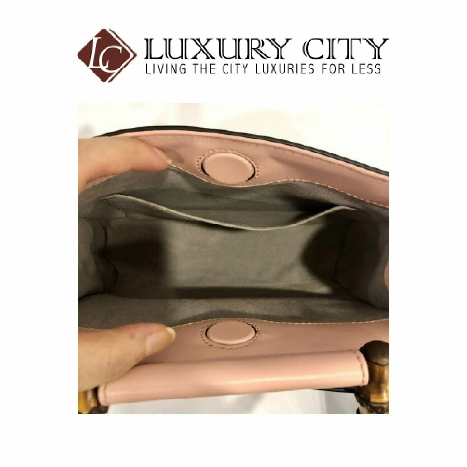 [Luxury City] Gucci Bamboo With Peal 2 Ways Carry Bag