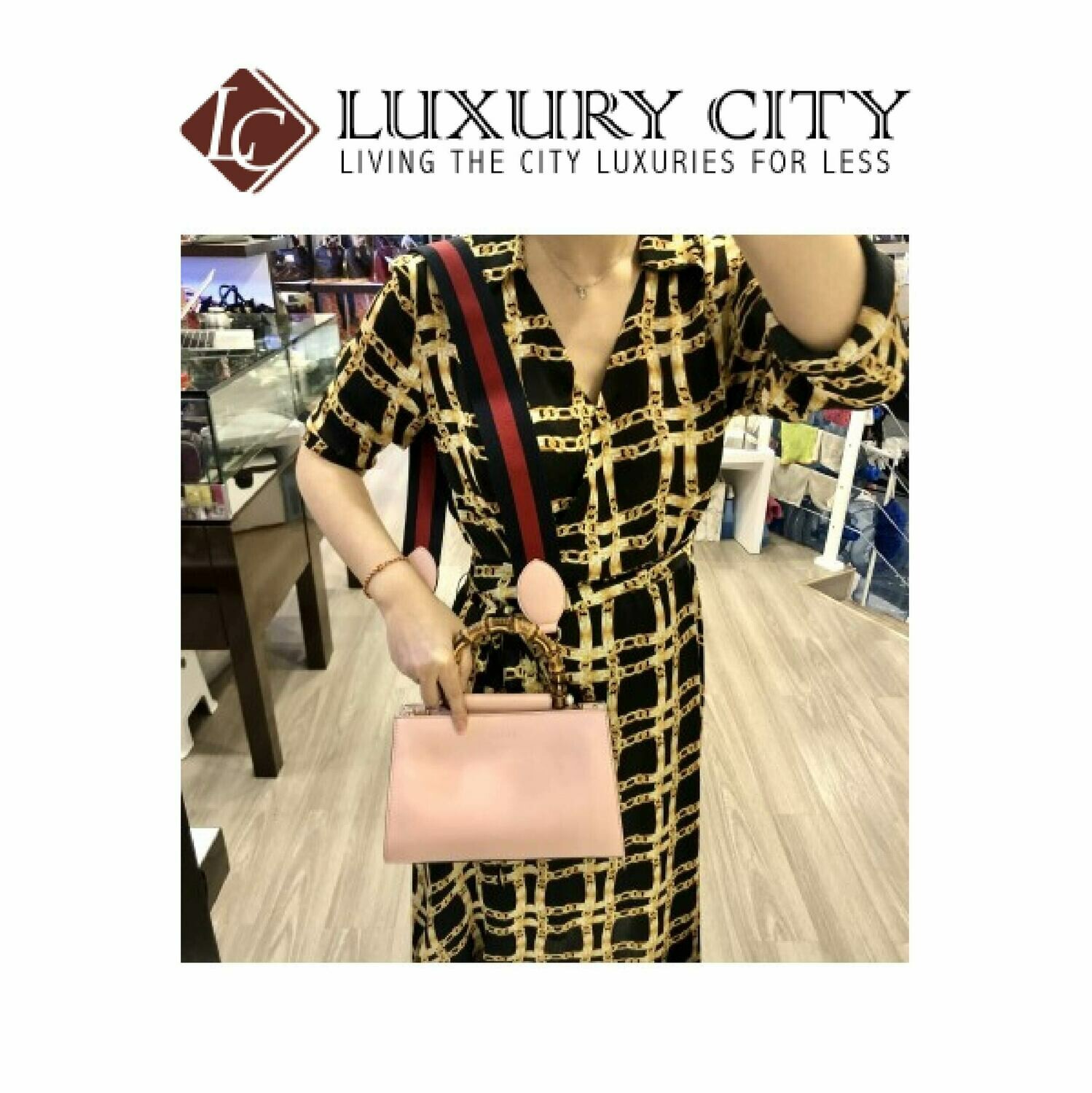[Luxury City] Gucci Bamboo With Peal 2 Ways Carry Bag