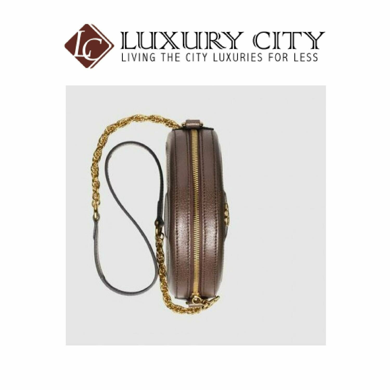 [Luxury City] Gucci Ophidia Mini GG Round Shoulder Bag Light Brown/Sand Gucci- 550618