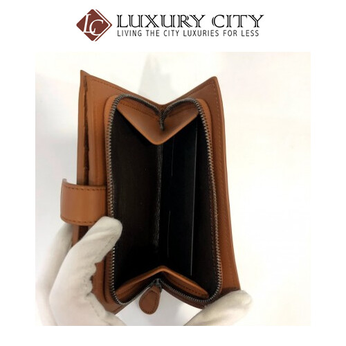 [Luxury City] Bottega Veneta French Wallet Orange Bottega-121060