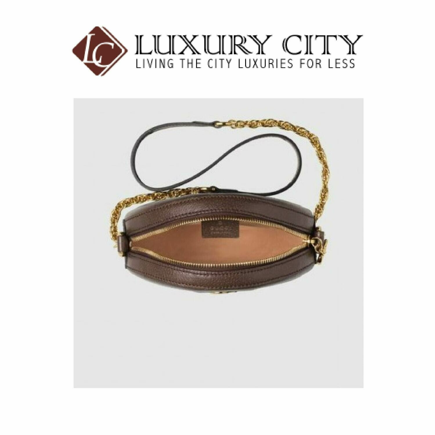 [Luxury City] Gucci Ophidia Mini GG Round Shoulder Bag Light Brown/Sand Gucci- 550618