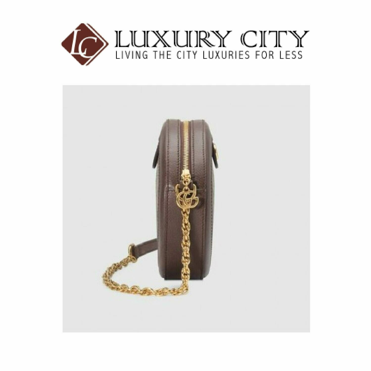 [Luxury City] Gucci Ophidia Mini GG Round Shoulder Bag Light Brown/Sand Gucci- 550618