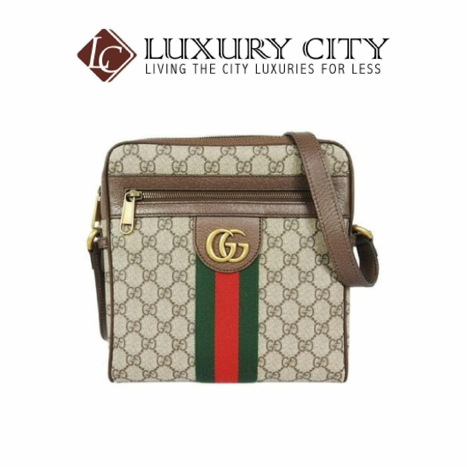 [Luxury City] Gucci Ophidia GG Small Messenger Bag Light Brown/Sand Gucci- 547926