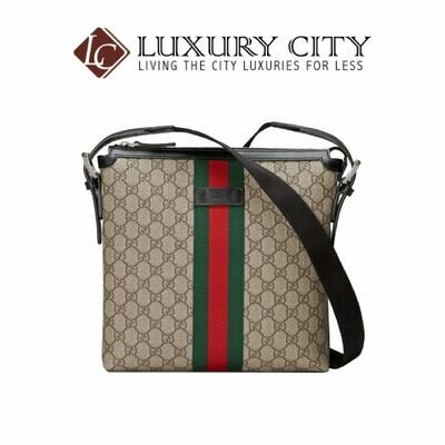 [Luxury City] Gucci Web GG Supreme Messenger Brown Gucci- 387111