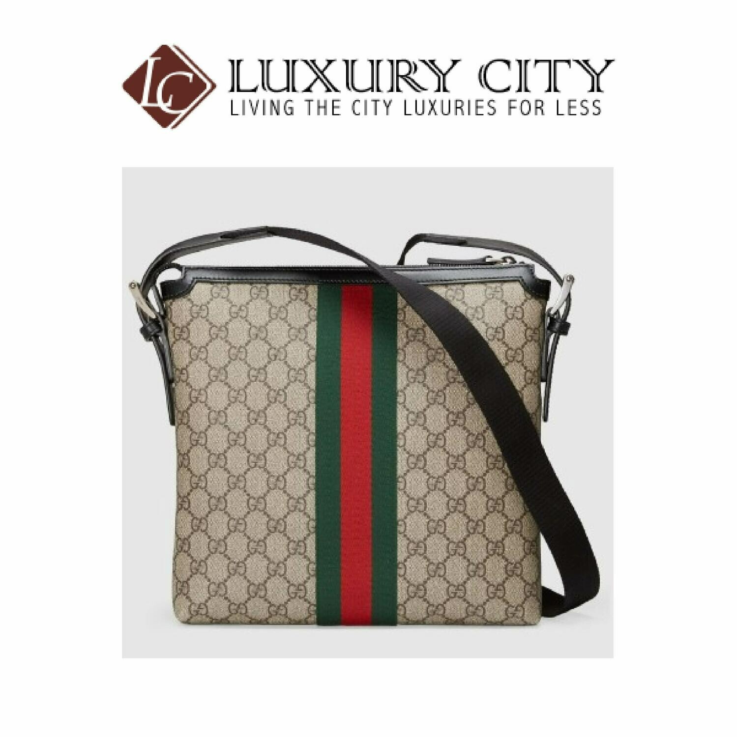 [Luxury City] Gucci Web GG Supreme Messenger Brown Gucci- 387111