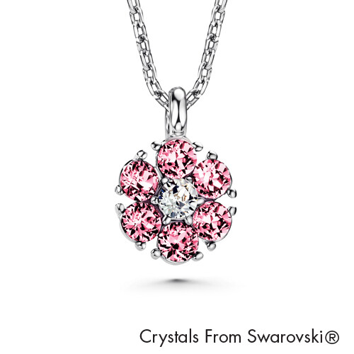 LUSH Flower Birthstone Necklace (Available in 12 Colours)