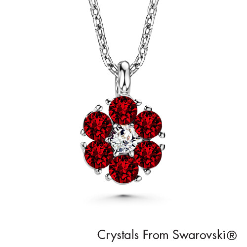 LUSH Flower Birthstone Necklace (Available in 12 Colours)