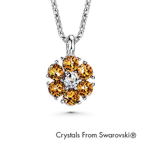 LUSH Flower Birthstone Necklace (Available in 12 Colours)