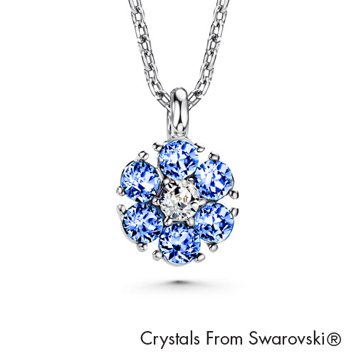 LUSH Flower Birthstone Necklace (Available in 12 Colours)