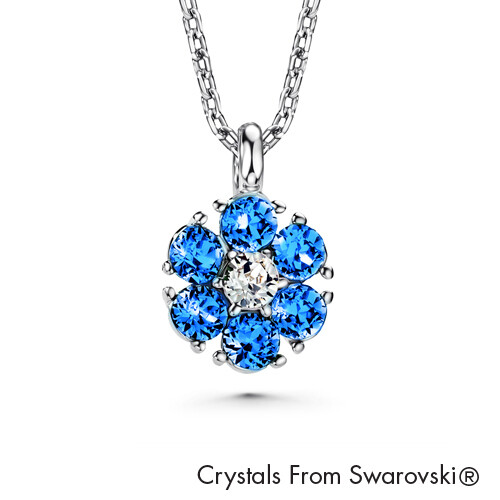LUSH Flower Birthstone Necklace (Available in 12 Colours)