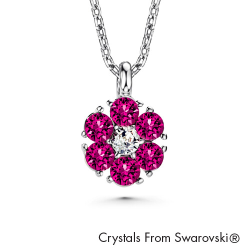 LUSH Flower Birthstone Necklace (Available in 12 Colours)