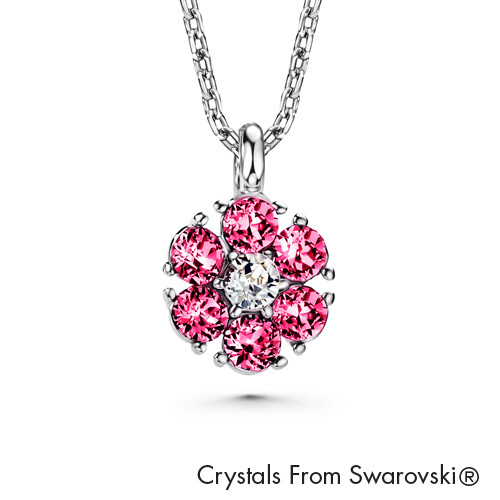 LUSH Flower Birthstone Necklace (Available in 12 Colours)