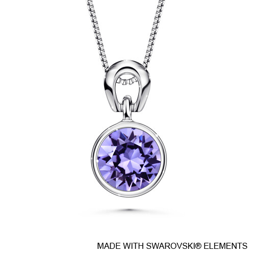 LUSH Solitaire Birthstone Necklace (Available in 12 Colours)