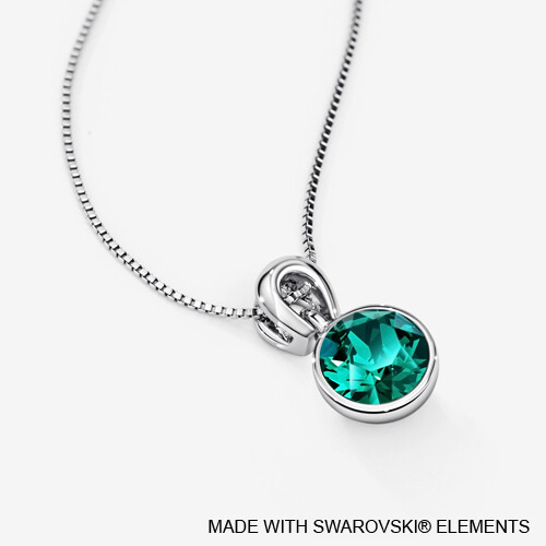 LUSH Solitaire Birthstone Necklace (Available in 12 Colours)