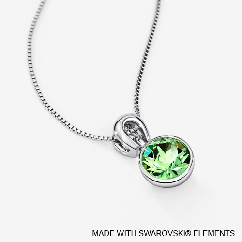 LUSH Solitaire Birthstone Necklace (Available in 12 Colours)