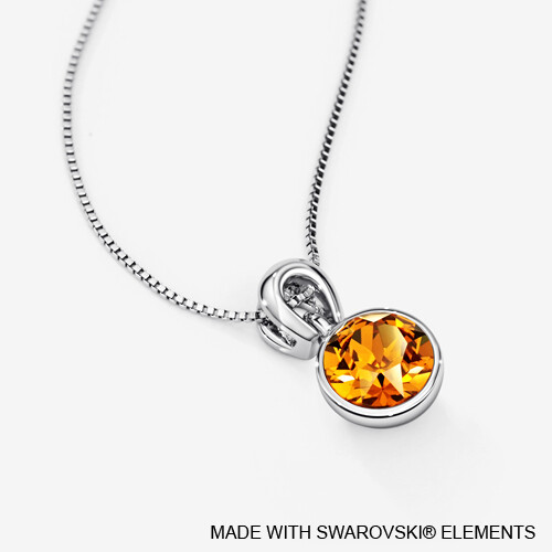 LUSH Solitaire Birthstone Necklace (Available in 12 Colours)